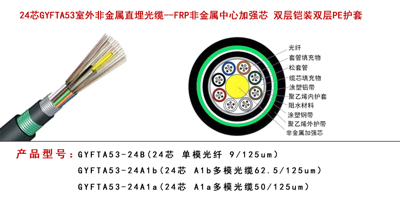 GYFTA53光纜型號--江蘇西諾通谷光纜